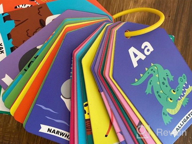 img 1 attached to Mudpuppy Wildlife ABCs Ring Flash Cards For Kids - 26 Double-Sided Alphabet Flash Cards On A Reclosable Ring, Colorful Animal Illustrations - Learning Games For Toddlers And Preschoolers review by Janet Brown