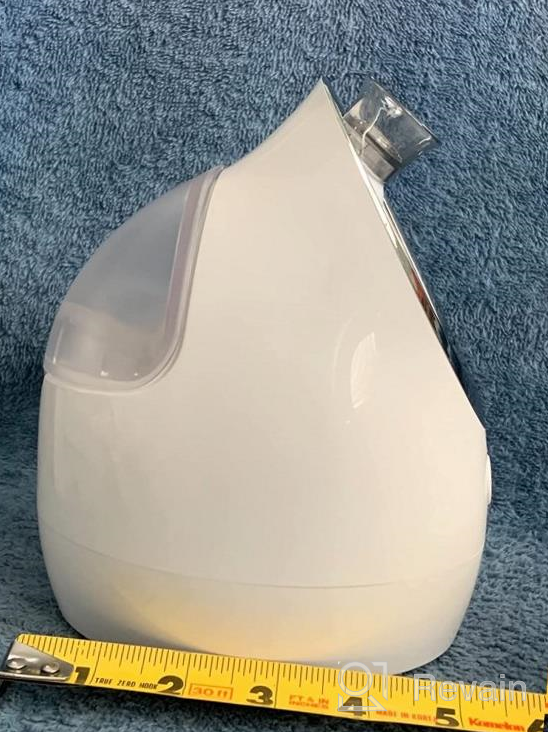 img 1 attached to 🌬️ NewWay Facial Steamer & Extendable Arm Warm Mist Humidifier - Face Spa Sinus Moisturizing for Home & Salon Use review by Kyle Bonnell