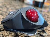 img 1 attached to Perixx PERIPRO-303 X4A Trackball With 1.34-Inch Replacement Ball For Perimice And M570 - 4-In-1 Multi-Color Trackball In Red, Purple, Pink, And Lavender With Stylish Storage Box review by Steven Latham