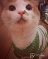 img 1 attached to Soft And Warm Striped Sweater For Cats And Small Dogs - High Stretch, Perfect For Male And Female Kittens - Knitwear Pet Clothes review by Prentice Fossett