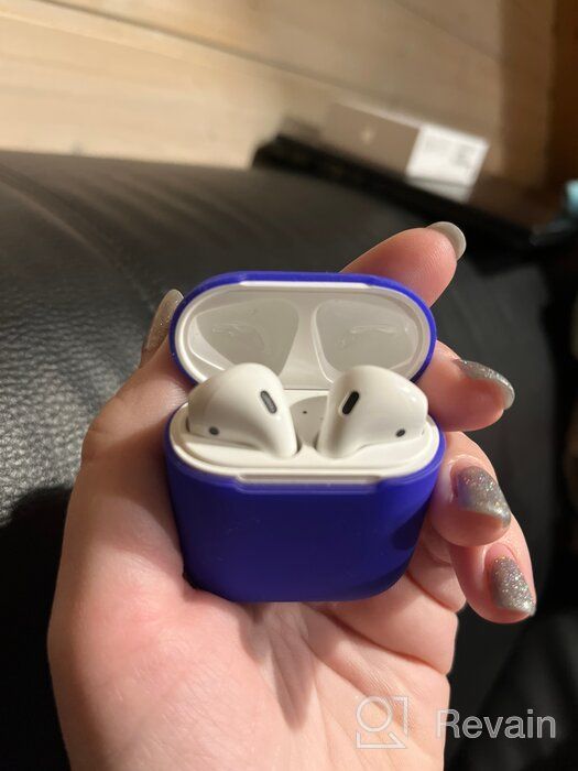 img 1 attached to Apple AirPods 2 wireless headphones with charging case MV7N2 RU, white review by Anastazja Chodzkiewi ᠌