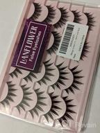 img 1 attached to Lanflower'S Wispy Manga Inspired Natural Anime Eyelashes - Japanese Strip Lashes That Mimic Cluster Lashes - Fairy False Eyelashes Pack review by Ben Daugherty