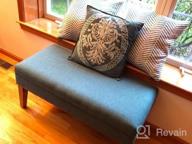 img 1 attached to Stylish And Functional Mango Coral Upholstered Ottoman Bench With Storage - Perfect For Living Room And Bedroom Decor! review by Nancy Russell