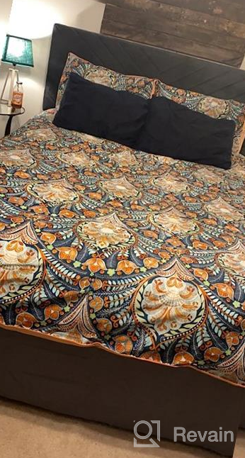 img 1 attached to Green Leaves Tropical Duvet Cover Set Queen Long Staple Cotton Floral Bedding Set Full Reversible 3 Pcs Leaves Comforter Cover Set 1 Duvet Cover With 2 Pillowcases Queen Bedding Collection review by Jamal Murph