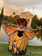 картинка 1 прикреплена к отзыву Halloween Christmas Party Colorful Butterfly Wings Belly Dance Performance Costume - MUNAFIE от Josh Sheehan