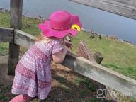 img 1 attached to Protect Your Kids In Style: Multi-Color Large Brim Flower Beach Sun Hats review by Kimberly Roemer