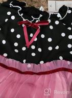 img 1 attached to Stylish NNJXD Toddler Girl Polka Dotted Ruffled Long Sleeve Tutu Party Dresses: A Multilayer Delight review by Jim Cronin