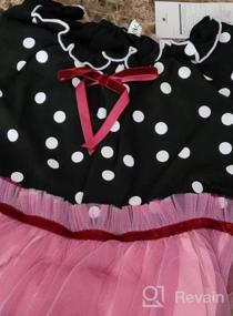 img 4 attached to Stylish NNJXD Toddler Girl Polka Dotted Ruffled Long Sleeve Tutu Party Dresses: A Multilayer Delight