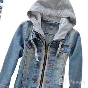 img 7 attached to 🧥 Stylish Ripped Jacket for Boys - LISUEYNE Cotton Outwear Clothing