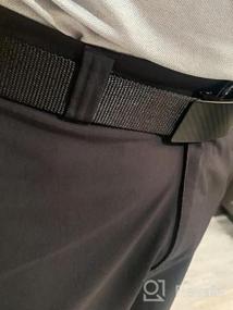 img 5 attached to CHAOREN Nylon Ratchet Belt For Men - Elastic Mens Belts Casual 1 3/8" In Gift Box - Outside Tail Golf Belt Easier To Tighten