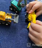 img 1 attached to Mini Construction Vehicle Set - 12 Pull Back Cars For Kids, Educational Engineering Toys For Preschool Children, Ideal For Birthday Gifts, Classroom Rewards, And Christmas Stocking Stuffers review by Bill Martinson