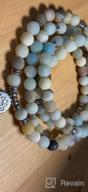 img 1 attached to Find Inner Peace With GVUSMIL'S 108 Mala Beads Bracelet: A Yoga-Inspired Natural Gemstone Jewelry For Both Women And Men review by Renee Stahl
