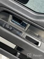 img 1 attached to Carbon Fiber Window Lift Switch Trim Set Of 4 For 2009-2014 Ford F150 By Voodonala - ABS Accessories review by Haji Anderson