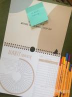 img 1 attached to Motivational Lamare Habit Tracker Calendar With Spiral Binding - Daily Habit Journal And Goal Board - Goal Setting Journal For Productivity And Workouts - Inspirational Tool For Successful Habits review by Tim Springer