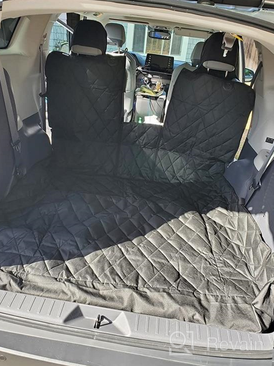 img 1 attached to Extra Large SUV Cargo Liner With 60/40 Split And Armrest Pass-Through Compatibility - Black, Made In USA By 4Knines review by Gregory Flynt