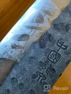 img 1 attached to Experience The Ultimate Precision: Handmade 8 Inch LongQuan Santoku Knife With Full Tang Pear Wood Handle And 9Cr18Mov Steel - Perfect For Home Kitchen And Restaurant - Comes In A Gift Box review by Luis Green