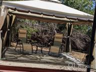 img 1 attached to YOLENY Aluminum Frame Soft Top Outdoor Patio Gazebo - 12'X12' With Polyester Curtains, Air Venting Screens, And Beige Canopy review by Brian Rivera