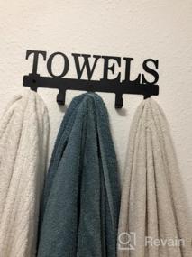 img 6 attached to Rustproof Waterproof 6-Hook Towel Rack - Perfect For Bathroom, Bedroom & Kitchen!