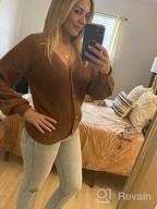 img 1 attached to 🧥 EVALESS Women's V-Neck Crochet Patchwork Button Down Cardigan Sweater - Long Sleeve Solid Knit review by Raden Maldonado