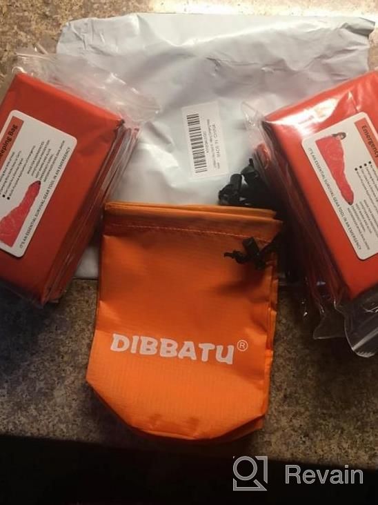 img 1 attached to Stay Warm And Help Others: DIBBATU Emergency Survival Sleeping Bag For Camping, Hiking & Outdoors review by Jason Yancy