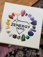 img 1 attached to Soothing Energy: Zenergy Gems Selenite Charged Natural Gemstone Chip Necklaces with Included Selenite Puffy Heart Charger review by Luis Neels