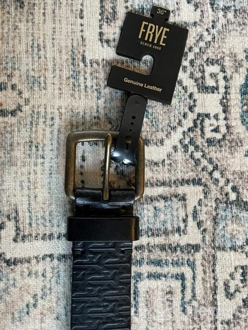 img 1 attached to 👔 Frye Men's 38MM Leather Black Belt - Enhance Your Men's Accessories Collection review by Daniel Delgado