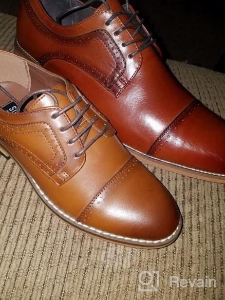 img 1 attached to STACY ADAMS Dickinson Cap Toe Oxford Boys' Shoes review by Dave White