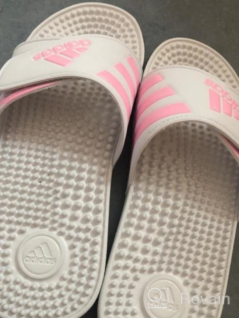 img 1 attached to Comfortable and Stylish adidas Adissage Slides for Kids review by Jason Bellman