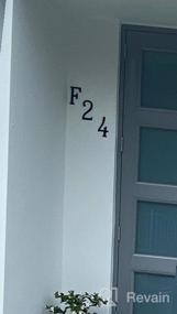 img 5 attached to 5,1-дюймовый металлический номер дома для легкого распознавания адреса - черный коричневый, буква A