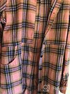 img 1 attached to Hotouch Women'S Flannel Plaid Shirts: Mid-Long Casual Boyfriend Style With Roll Up Long Sleeve Pockets! review by Kyle Deel