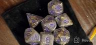 img 1 attached to UDIXI Polyhedral DND Dice Set , 7Die D&D Dice For Dungeons And Dragons, DND Dice For MTG,Pathfinder,Board Games (Red With Silver Numbers) review by Jake Jones