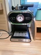 img 1 attached to Rozhkovy coffee maker Kitfort KT-702, black review by Ada Maachowska ᠌