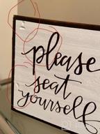 img 1 attached to Bathroom Décor Sign - Primitives By Kathy Inset Design - Please Seat Yourself review by Tara Perez