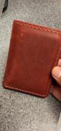 img 1 attached to Organize In Style: Handcrafted Minimalist Bifold Leather Credit Card Wallet review by Mark Caperton