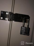 img 1 attached to Alise MS9 Padlock Hasp Door Clasp Hasp Lock Latch SUS 304 Stainless Steel Brushed Nickel review by Daniel Aboubakar