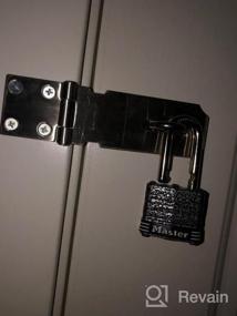 img 5 attached to Alise MS9 Padlock Hasp Door Clasp Hasp Lock Latch SUS 304 Stainless Steel Brushed Nickel
