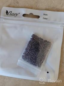 img 6 attached to Vlasy 500Pcs 4Mm Silicone Lined Micro Ring Beads For Hair Extensions 5Colors Apply (L.Brown)