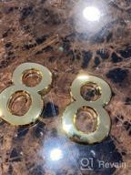 img 1 attached to HopeWan House Door Numbers Stickers For Mailbox / Apartment Home Office Room Address Plaque, Bronze/ Silver /Golden, 2 3/4 Inch High. (10 PCS - 1111223300, Bronze) review by Rahul Schatz