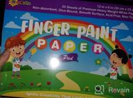 img 1 attached to Kids Paint Set For Toddler Painting - Non Toxic Washable Finger Paints, Brushes, Paper Pad & Smock! review by Fred Maki
