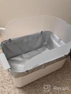 img 1 attached to Modkat Litter Tray, Includes Scoop And Reusable Liner - White review by Cedric Edwards