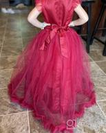 img 1 attached to Princess Embroidery Pageant Communion Birthday Girls' Clothing and Dresses review by Amanda Holmes
