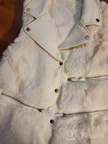 img 8 attached to Women'S Bellivera Faux Fur Vest: Winter Lapel Sleeveless Waistcoat Short Sherpa Jacket
