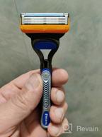 img 2 attached to 🪒 Ultimate Shaving Kit: Gillette Fusion5 Reusable Razor with 11 Cassettes and 5 Friction-Reducing Blades - Precision Trimmer for Beard & Mustache review by Michal Dobiasz ᠌
