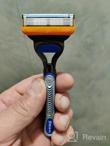 img 5 attached to 🪒 Ultimate Shaving Kit: Gillette Fusion5 Reusable Razor with 11 Cassettes and 5 Friction-Reducing Blades - Precision Trimmer for Beard & Mustache