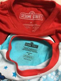 img 5 attached to Пижамы Elmo Sesame Street для малышей - 2-х предметный комплект с тапочками, 100% хлопок - Доступны в размерах для малышей от 2Т до 5Т.