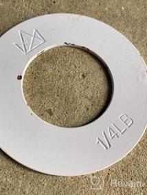 img 6 attached to Набор из 8 олимпийских дисков для штанги от The Friendly Swede - фракционные микровесовые диски весом 5 фунтов для пошаговой тренировки силы и набора мышечной массы.
