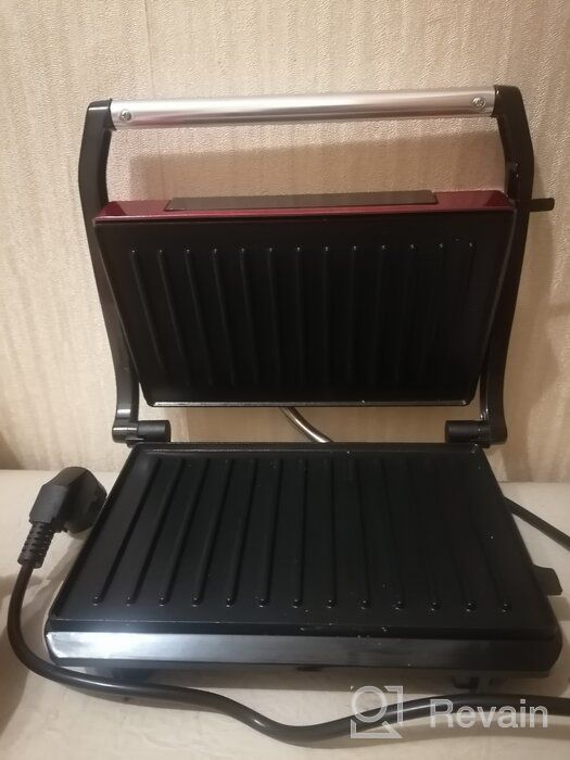 img 2 attached to Sandwich maker Kitfort KT-1609 Panini Maker, red review by Wiktor Grzankowski ᠌