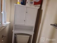 img 1 attached to White Bathroom Cabinet With Adjustable Shelves, Double Doors, And Over-The-Toilet Storage Organizer From UTEX review by Marcus Hardin