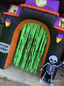 img 8 attached to Inflatable Halloween Display - Spooky Town Haunted House Archway Yard Art Decor, 8-Foot By ProductWorks