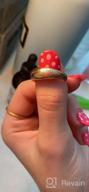 img 1 attached to 🌟 micuco Chunky Dome Rings: 14K Gold Plated Statement Ring with Cubic Zirconia & Gold Star Inlay - Bold & Thick Women's Rings review by Doug Bundy